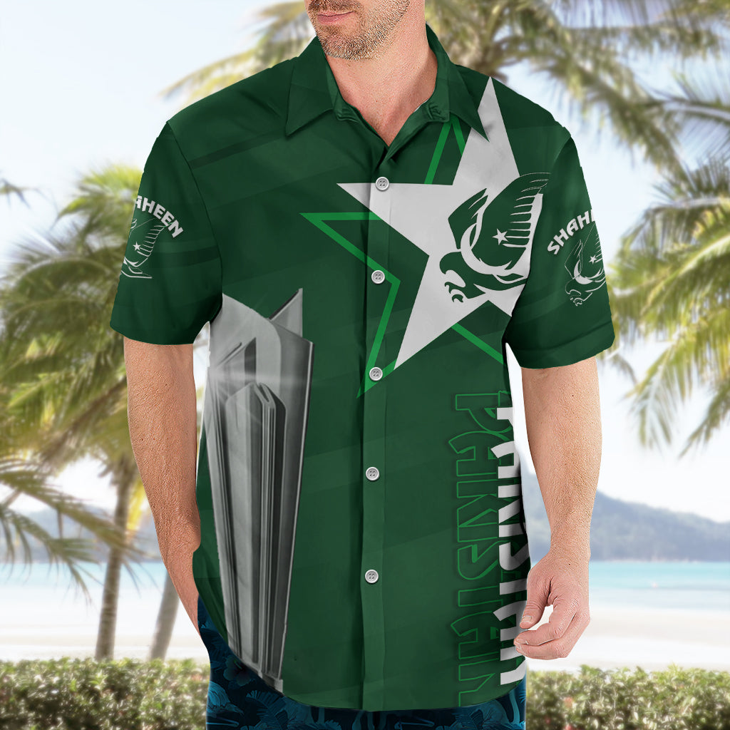 Personalised Pakistan Women Cricket Hawaiian Shirt World Cup T20 Eagle Symbol - Wonder Print Shop