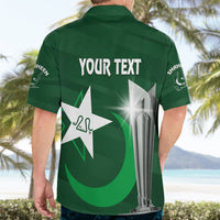 Personalised Pakistan Women Cricket Hawaiian Shirt World Cup T20 Eagle Symbol - Wonder Print Shop