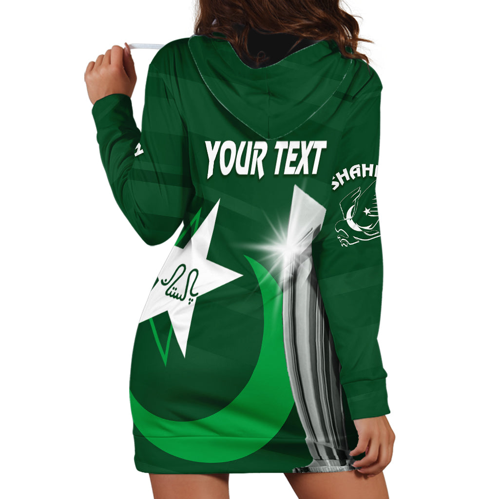 Personalised Pakistan Women Cricket Hoodie Dress World Cup T20 Eagle Symbol - Wonder Print Shop