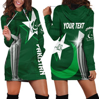 Personalised Pakistan Women Cricket Hoodie Dress World Cup T20 Eagle Symbol - Wonder Print Shop