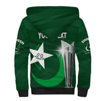 Personalised Pakistan Women Cricket Sherpa Hoodie World Cup T20 Eagle Symbol - Wonder Print Shop
