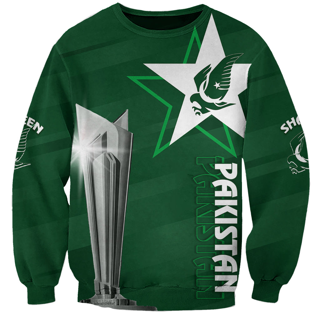 Personalised Pakistan Women Cricket Sweatshirt World Cup T20 Eagle Symbol - Wonder Print Shop