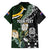 Custom South Africa Mix New Zealand Rugby 2023 Family Matching Off Shoulder Long Sleeve Dress and Hawaiian Shirt World Cup Greatest Rivalry - Wonder Print Shop