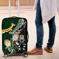 Custom South Africa Mix New Zealand Rugby 2023 Luggage Cover World Cup Greatest Rivalry - Wonder Print Shop