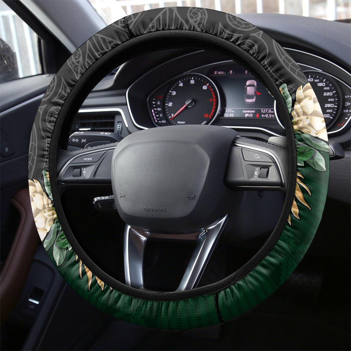 South Africa Mix New Zealand Rugby 2023 Steering Wheel Cover World Cup Greatest Rivalry - Wonder Print Shop