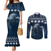 yule-cat-christmas-couples-matching-mermaid-dress-and-long-sleeve-button-shirt-jolakotturinn-snowy-night