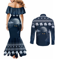 yule-cat-christmas-couples-matching-mermaid-dress-and-long-sleeve-button-shirt-jolakotturinn-snowy-night