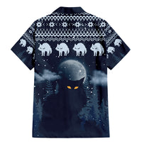 Yule Cat Christmas Family Matching Mermaid Dress and Hawaiian Shirt Jolakotturinn Snowy Night LT7 - Wonder Print Shop