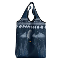 Yule Cat Christmas Grocery Bag Jolakotturinn Snowy Night