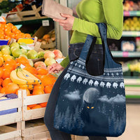 Yule Cat Christmas Grocery Bag Jolakotturinn Snowy Night