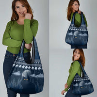 Yule Cat Christmas Grocery Bag Jolakotturinn Snowy Night