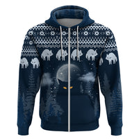 Yule Cat Christmas Hoodie Jolakotturinn Snowy Night - Wonder Print Shop