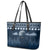 Yule Cat Christmas Leather Tote Bag Jolakotturinn Snowy Night - Wonder Print Shop