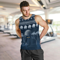 Yule Cat Christmas Men Tank Top Jolakotturinn Snowy Night - Wonder Print Shop