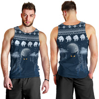 Yule Cat Christmas Men Tank Top Jolakotturinn Snowy Night - Wonder Print Shop