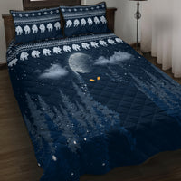 Yule Cat Christmas Quilt Bed Set Jolakotturinn Snowy Night - Wonder Print Shop