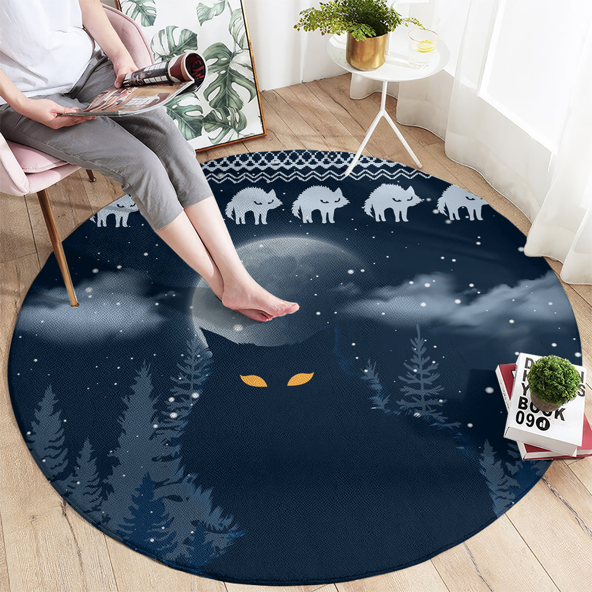 yule-cat-christmas-round-carpet-jolakotturinn-snowy-night