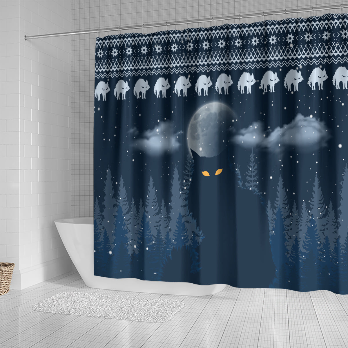 yule-cat-christmas-shower-curtain-jolakotturinn-snowy-night