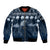 Yule Cat Christmas Sleeve Zip Bomber Jacket Jolakotturinn Snowy Night - Wonder Print Shop