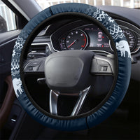 Yule Cat Christmas Steering Wheel Cover Jolakotturinn Snowy Night - Wonder Print Shop