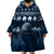 Yule Cat Christmas Wearable Blanket Hoodie Jolakotturinn Snowy Night - Wonder Print Shop