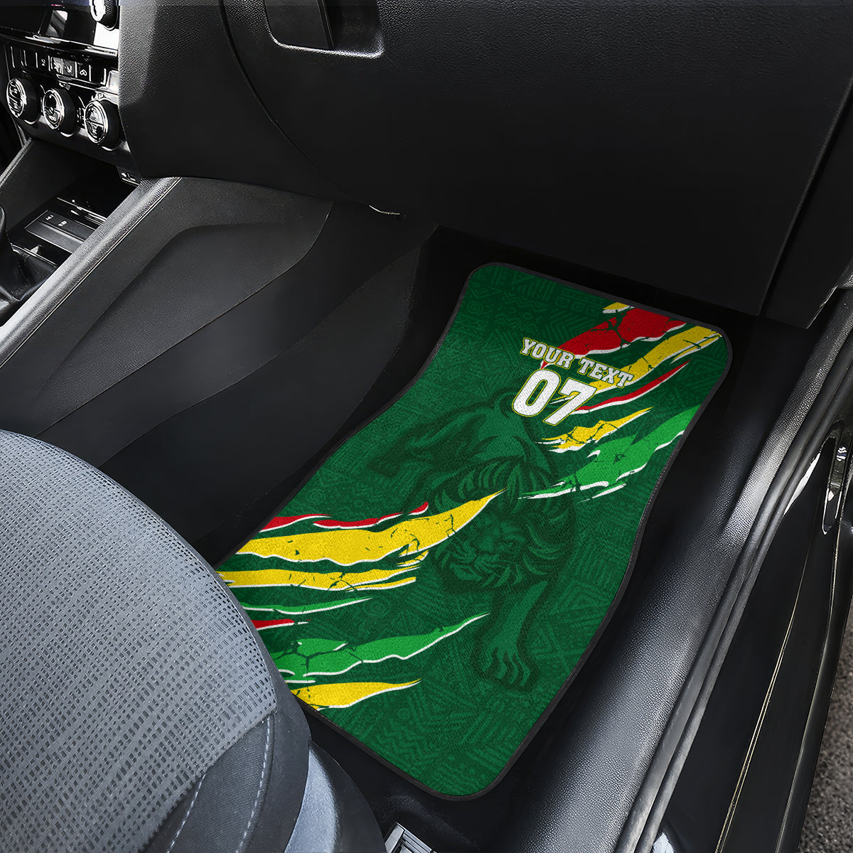 Custom Senegal Football Car Mats Nations Cup 2024 Tranga Lions LT7 - Wonder Print Shop