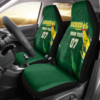 Custom Senegal Football Car Seat Cover Nations Cup 2024 Tranga Lions LT7 - Wonder Print Shop