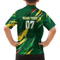 Custom Senegal Football Family Matching Off Shoulder Long Sleeve Dress and Hawaiian Shirt Nations Cup 2024 Tranga Lions - Wonder Print Shop