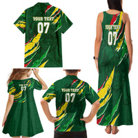 Custom Senegal Football Family Matching Tank Maxi Dress and Hawaiian Shirt Nations Cup 2024 Tranga Lions - Wonder Print Shop