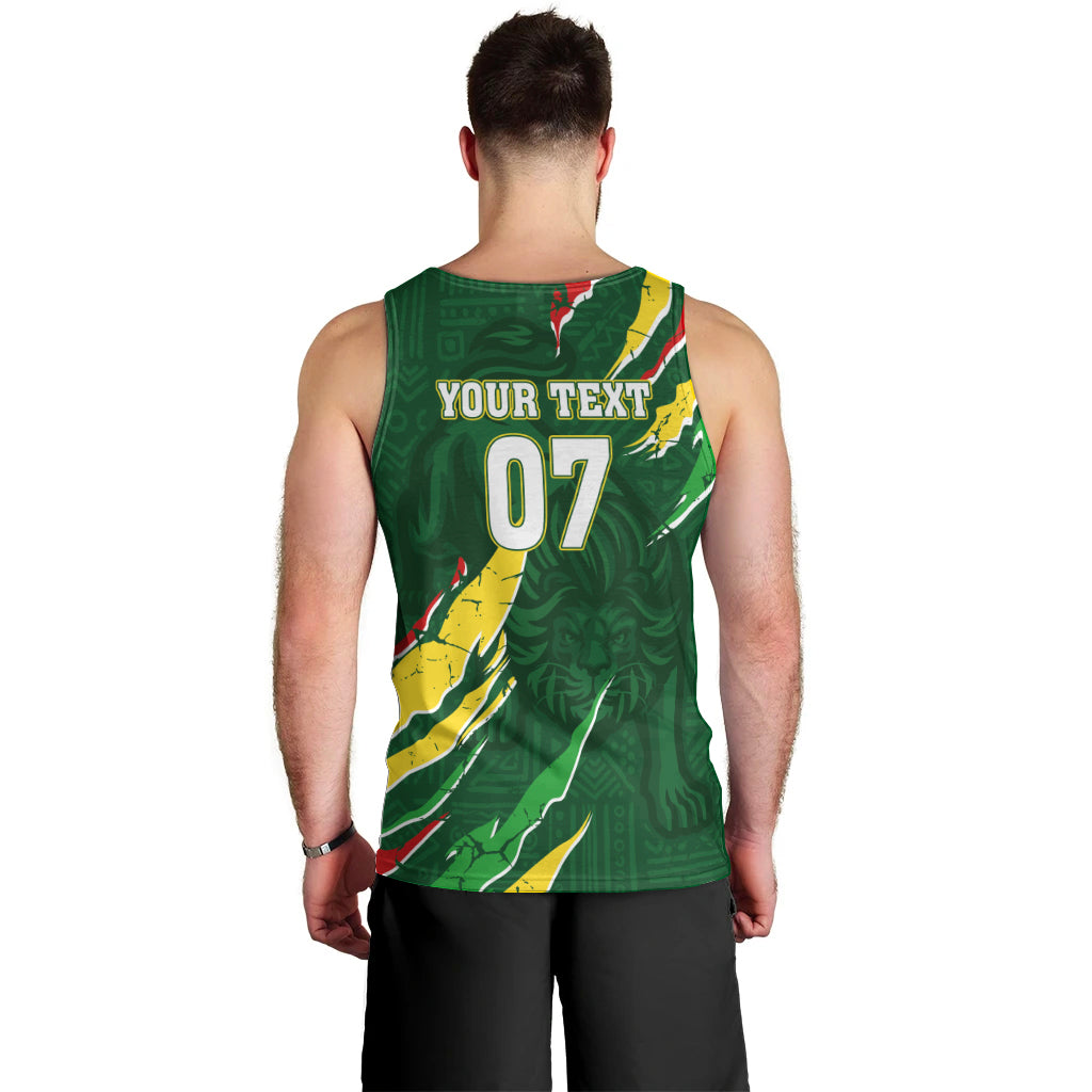 Custom Senegal Football Men Tank Top Nations Cup 2024 Tranga Lions - Wonder Print Shop