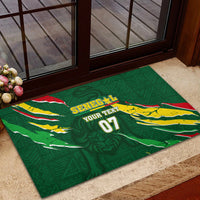 Custom Senegal Football Rubber Doormat Nations Cup 2024 Tranga Lions - Wonder Print Shop