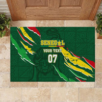 Custom Senegal Football Rubber Doormat Nations Cup 2024 Tranga Lions - Wonder Print Shop