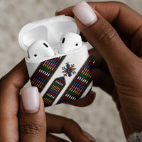 Habesha Kemis Inspired Tilet Pattern AirPods Case White