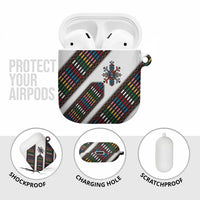 Habesha Kemis Inspired Tilet Pattern AirPods Case White