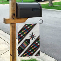 Habesha Kemis Inspired Tilet Pattern Garden Flag White