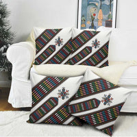 Habesha Kemis Inspired Tilet Pattern Pillow Cover White