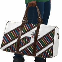 Habesha Kemis Inspired Tilet Pattern Travel Bag White