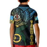 Custom Vanuatu Polo Shirt for Kid Turtle Chest Tattoo Flag Color Sanma - Wonder Print Shop