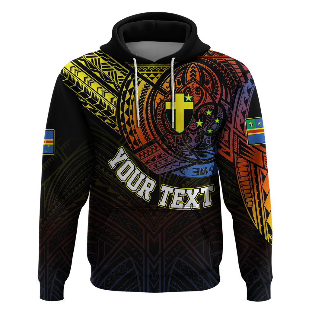 Custom Vanuatu Hoodie Turtle Chest Tattoo Flag Color - Tafea - Wonder Print Shop