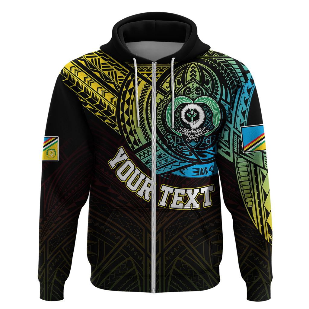 Custom Vanuatu Hoodie Turtle Chest Tattoo Flag Color - Torba - Wonder Print Shop