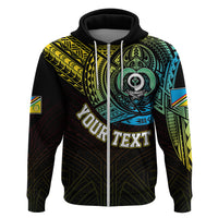 Custom Vanuatu Hoodie Turtle Chest Tattoo Flag Color - Torba - Wonder Print Shop