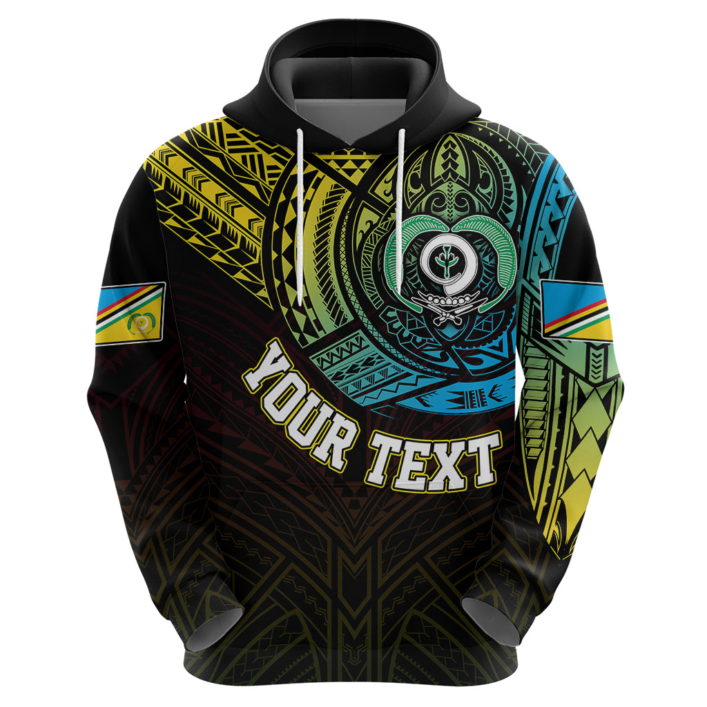 Custom Vanuatu Hoodie Turtle Chest Tattoo Flag Color - Torba - Wonder Print Shop