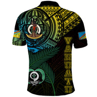 Custom Vanuatu Polo Shirt Turtle Chest Tattoo Flag Color Torba - Wonder Print Shop