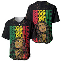 Reggae King Marley Baseball Jersey Typeset Grunge Style LT7 - Wonder Print Shop