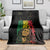 Reggae King Marley Blanket Typeset Grunge Style