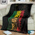 Reggae King Marley Blanket Typeset Grunge Style