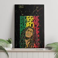 Reggae King Marley Canvas Wall Art Typeset Grunge Style LT7 - Wonder Print Shop