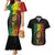 Reggae King Marley Couples Matching Mermaid Dress and Hawaiian Shirt Typeset Grunge Style LT7 - Wonder Print Shop