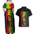Reggae King Marley Couples Matching Off Shoulder Maxi Dress and Hawaiian Shirt Typeset Grunge Style LT7 - Wonder Print Shop