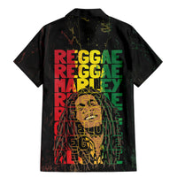 Reggae King Marley Family Matching Mermaid Dress and Hawaiian Shirt Typeset Grunge Style LT7 - Wonder Print Shop